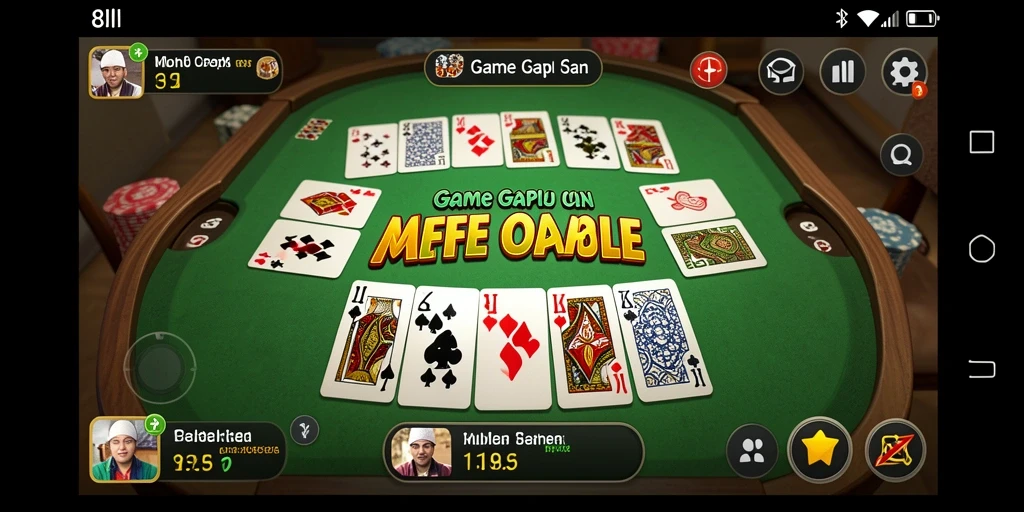 Gameplay Gaple yang seru dan interaktif di 8II.