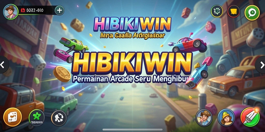 Screenshot HIBIKIWIN menampilkan aksi seru dalam permainan Arcade.