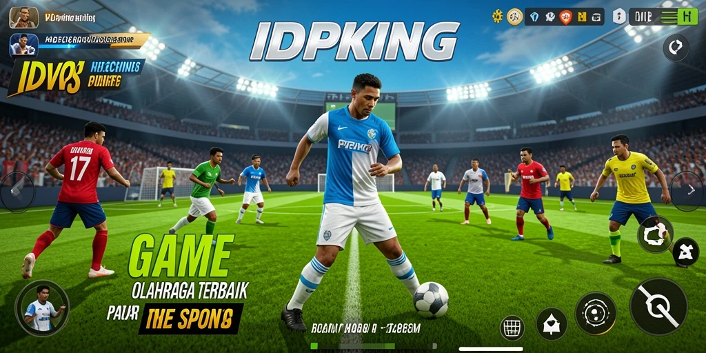 Tampilan seru gameplay olahraga dalam IDPKING yang menantang.