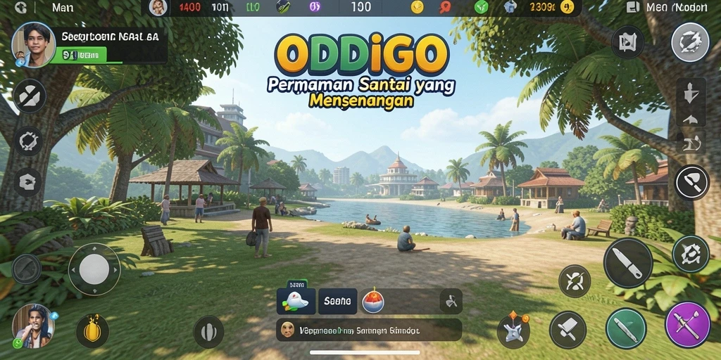 Tampilan gameplay ODDIGO yang seru dan menghibur.