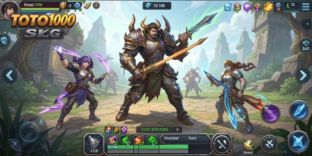 Tampilan gameplay <strong>TOTO1000</strong> yang menarik dalam pertempuran strategi.
